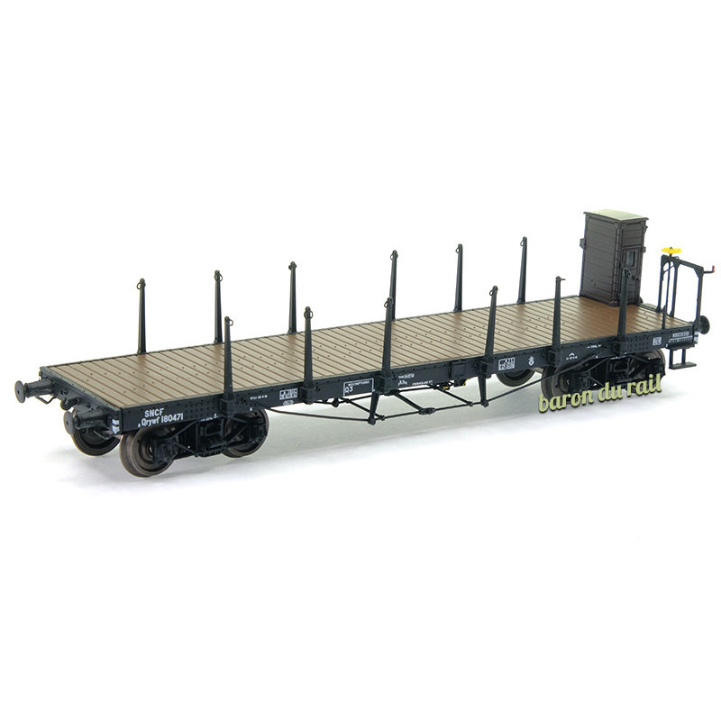Wagon PLAT TP ranchers longs SNCF ép IIIb - HO 1/87 - REE WB-546