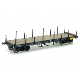 Wagon PLAT TP ranchers courts-longs SNCF ép IIIa - HO 1/87 - REE WB-548