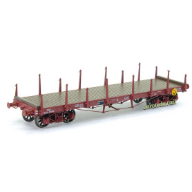 Wagon PLAT TP ranchers courts-longs SNCF ép IIIb - HO 1/87 - REE WB-549