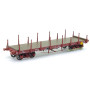 Wagon PLAT TP ranchers courts-longs SNCF ép IIIb - HO 1/87 - REE WB-549