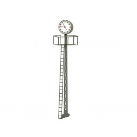 Horloge de quai sur mât treillis avec éclairage LED - HO 1/87 - VIESSMANN 5082