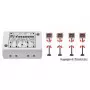 4 croix de St André LED + module clignotant - N 1/160 - VIESSMANN 5800