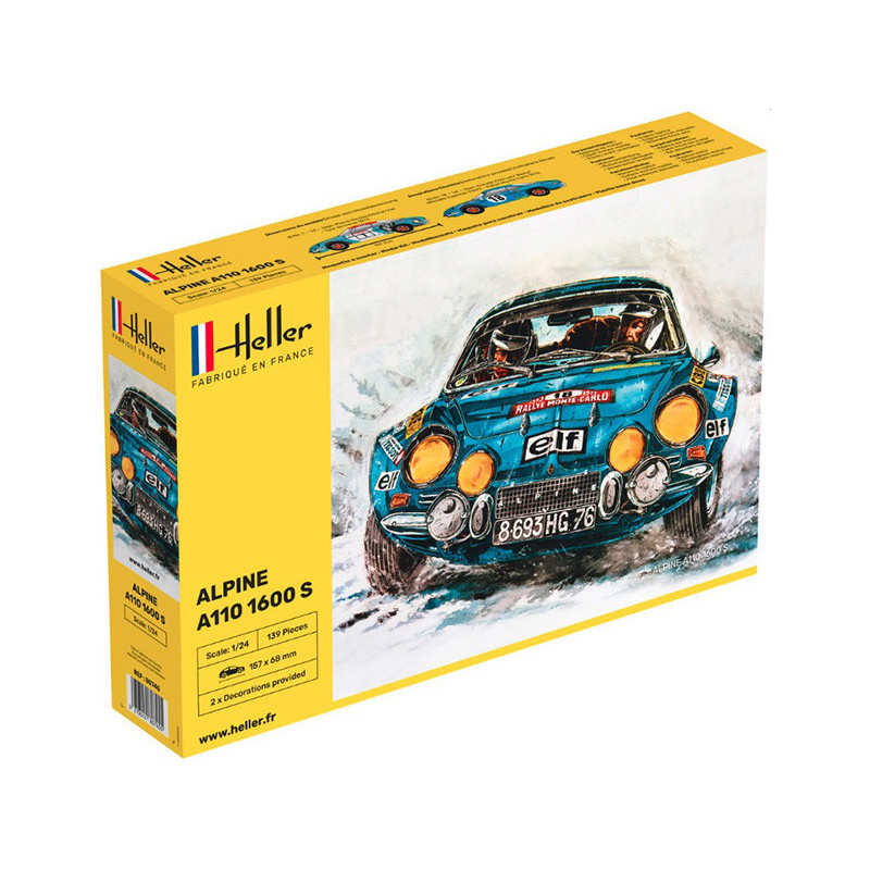 Alpine A110 1600 S - échelle 1/24 - HELLER 80745