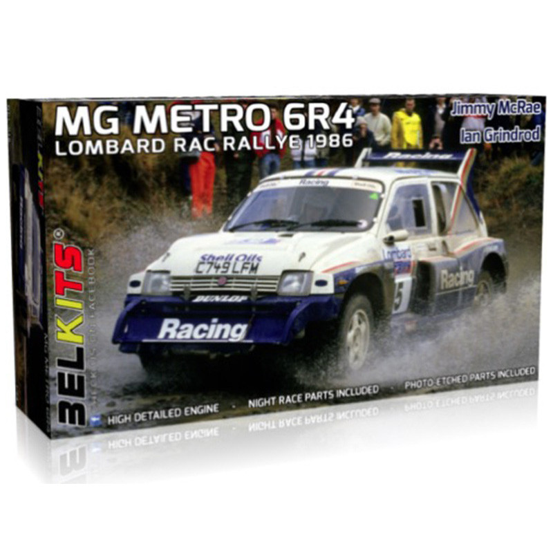 MG Metro 6R4, Lombard Rac Lacs 1986 - échelle 1/24 - BELKITS BEL-016