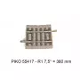 Rail courbe R1 360 mm 7,5° - voie A avec ballast - PIKO 55417