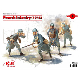Infanterie française 1916 WWI - échelle 1/35 - ICM 35691