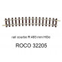 Rail courbe rayon 493mm 13.1 degrés voie étroite HOe - ROCO 32205