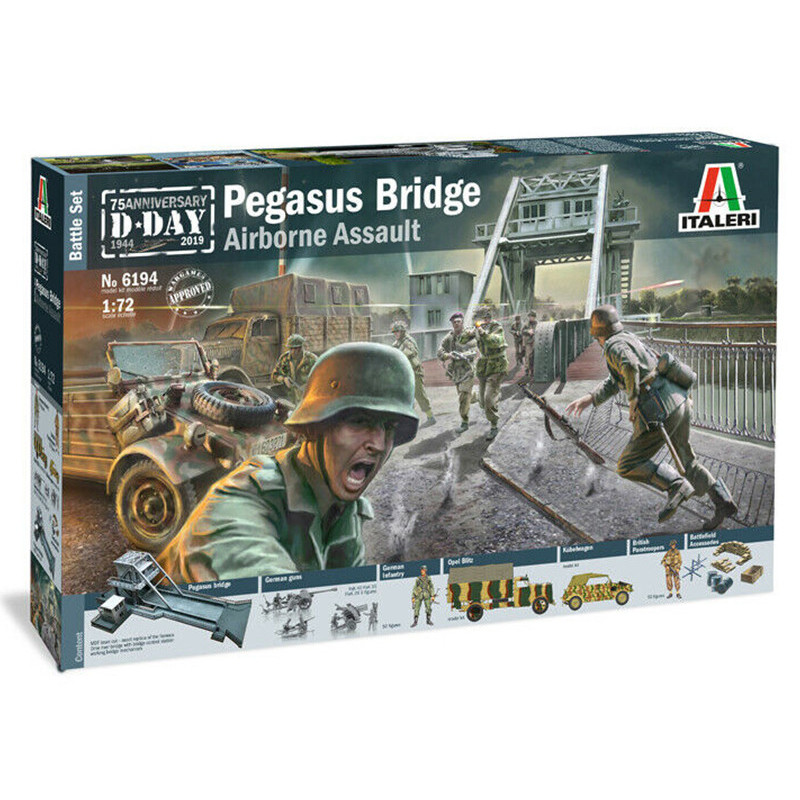 Assaut Pegasus Bridge WWII - échelle 1/72 - ITALERI 6194