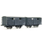 2x wagons couverts Ocem 19 A.L. ép II - HO 1/87 - REE WB-687