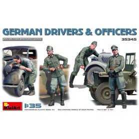 Conducteurs et officiers allemands - échelle 1/35 - MINIART 35345