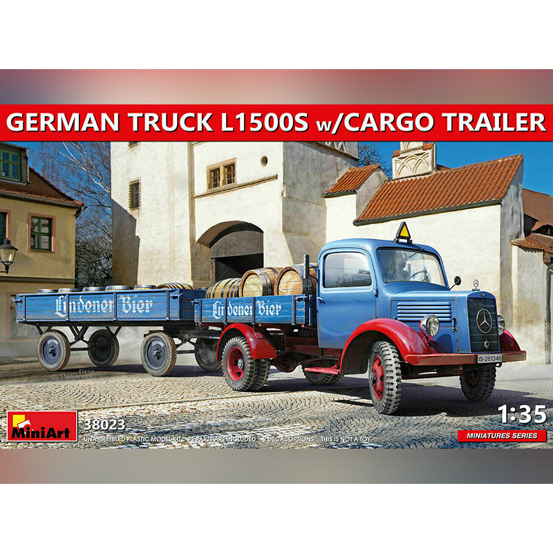 Camion + remorque L1500S w/CARGO - échelle 1/35 - MINIART 38023