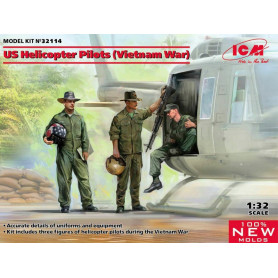 Pilotes d'hélicoptère, guerre du Vietnam - 1/32 - ICM 32114
