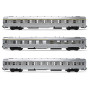 3 voitures DEV A9, A5 et B10 ép. III - SNCF - HO 1/87 - JOUEF HJ4146