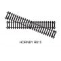 Croisement droite code 100 - HO 1/87 - HORNBY R615