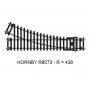 Aiguillage court à droite code 100 - HO 1/87 - HORNBY R8073