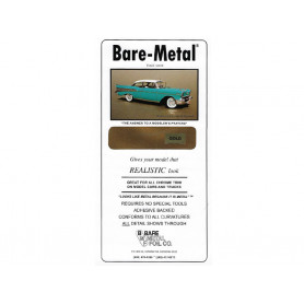 Feuille métal 28 X 15 cm or gold - Bare-Metal BM008