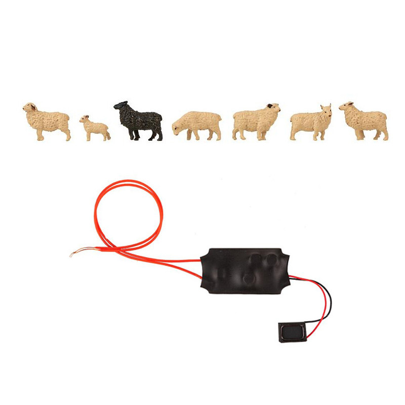 Moutons + module bruitage sonore - N 1/160 - FALLER 272801