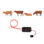 Vaches + module bruitage sonore - HO 1/87 - FALLER 180235
