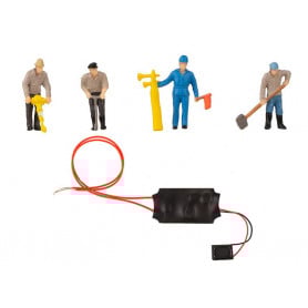 Poseurs de voie + bruitage sonore - HO 1/87 - FALLER 180238