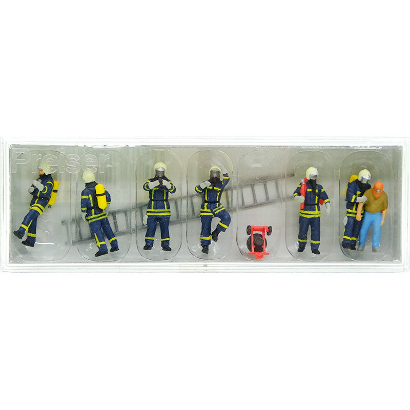Pompiers en intervention - HO 1/87 - PREISER 10765