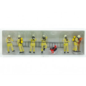 Pompiers en uniforme beige - HO 1/87 - PREISER 10774