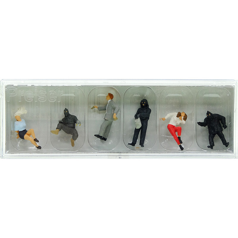 Scène de vol à main armée - HO 1/87 - PREISER 10588