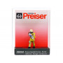 Pompier uniforme beige secourant un enfant - HO 1/87 - PREISER 28252