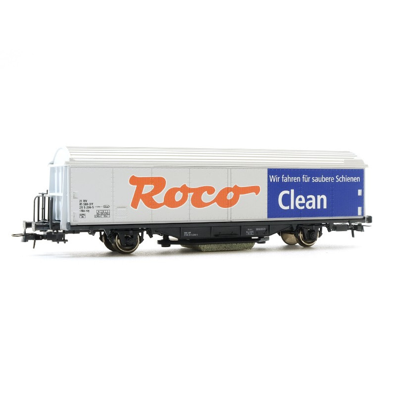 Wagon nettoyeur de voie Roco Clean - HO 1/87 - ROCO 46400