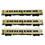 Coffret 3 voitures S CIWL english roofs époque II - HO 1/87 - LS Models 49139