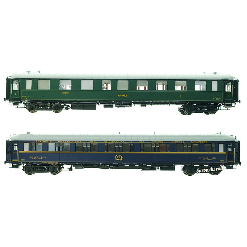 Set Ocem couchette + WL S2 ép. III P.O. - HO 1/87 - LS Models 40902