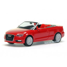 Audi A3 cabriolet rouge - HO 1/87 - HERPA 038300-002
