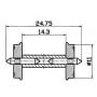 2 essieux normalisés Ø11- HO - ROCO 40267