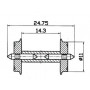 2 essieux normalisés Ø11- HO - ROCO 40192