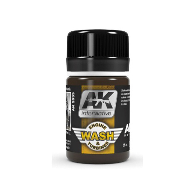 Aircraft Engine Wash and Turbines aviation 35ml - Jus enamel - AK INTERACTIVE AK2033