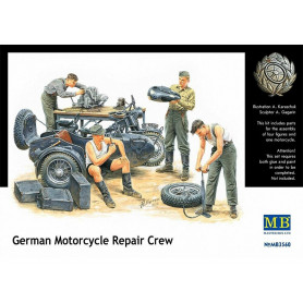 Equipe de réparation de moto allemands WWII - 1/35 - MASTER BOX 3560