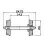 2 essieux RP25 Ø11- HO 1/87 - ROCO 40264