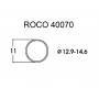 10x bandages de roue Ø12.9 à 14.6 mm - HO 1/87 - ROCO 40070