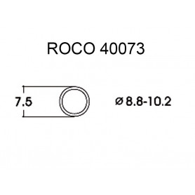 10x bandages de roue Ø8.8 à 10.2 mm - HO - ROCO 40073