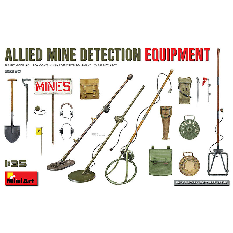 Equipement de détection de mines - échelle 1/35 - MINIART 35390