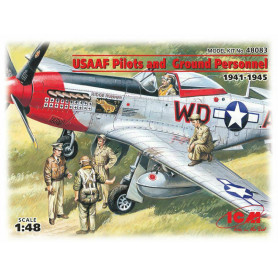 Pilotes et personnages de l'USAAF 1941 - 1945 - 1/48 - ICM 48083
