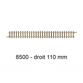 1x rail droit 110 mm - échelle Z 1/220 - Marklin 8500