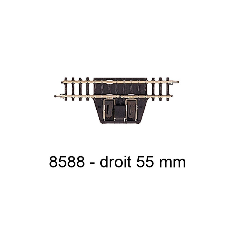 1x rail droit d'alimentation 55 mm - échelle Z 1/220 - Marklin 8588