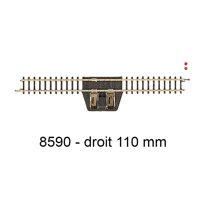 1x rail droit d'alimentation 110 mm - échelle Z 1/220 - Marklin 8590