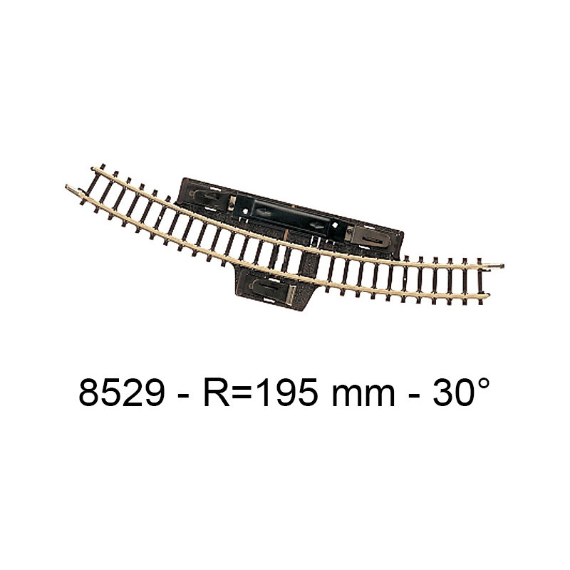 1x rail de commutation rayon 195mm 30° - échelle Z 1/220 - Marklin 8529