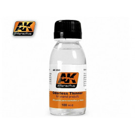 Diluant enamel sans odeur Odorless Thinner 100 ml - AK INTERACTIVE AK050