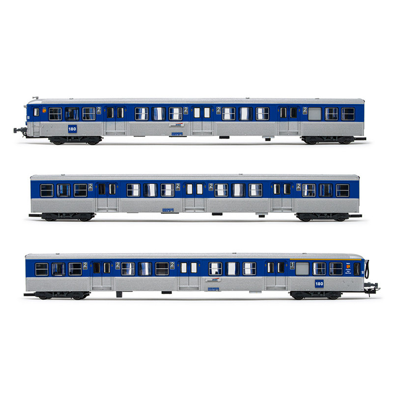 3x voitures RIO 82 PACA II ép. V - SNCF - HO 1/87 - JOUEF HJ4154