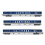 3x voitures RIO 82 PACA II ép. V - SNCF - HO 1/87 - JOUEF HJ4154
