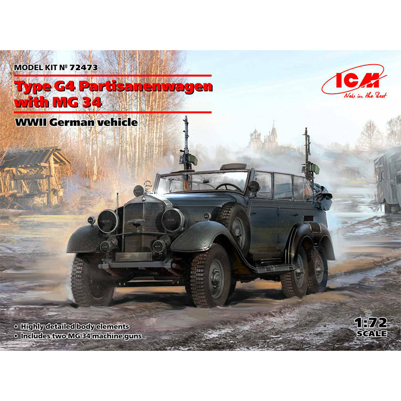 Type G4 Partisanenwagen with MG 34 WWII - échelle 1/72 - ICM 72473