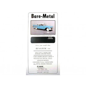 Feuille métal 28 X 15 cm chrome foncé - Bare-Metal BM007