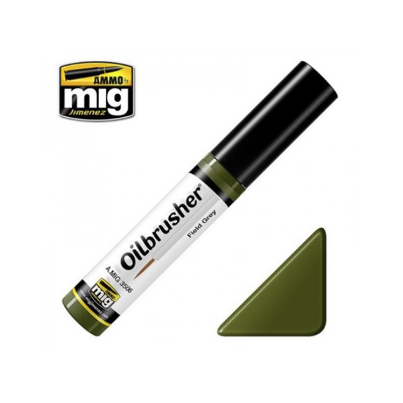 Oilbrusher vert champ (field) - peinture à l'huile avec applicateur 10 ml - MIG 3506